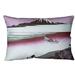 East Urban Home Katsushika Hokusai Tama River in Musashi Province Lumbar Pillow Polyester in Red | 14 H x 20 W x 3 D in | Wayfair