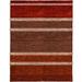 72 W in Rug - Isabelline One-of-a-Kind Walther Hand-Knotted Tibetan Red/Brown 6' Round Wool Area Rug Wool | Wayfair