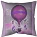 East Urban Home Hot Air Balloon Poster Throw Pillow Cover Cotton in Pink | 14 H x 14 W x 1 D in | Wayfair 9F727094D70D48BDAECACC3BA71E9C7A