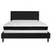 Lark Manor™ Aluino Panel Tufted Platform Bed & Memory Foam Pocket Spring Mattress Upholstered/Metal/Polyester/Microfiber/Microsuede | Wayfair