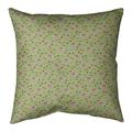 Ebern Designs Kitterman Pizza Square Linen Pillow Polyester/Polyfill in Green | 26 H x 26 W x 9.5 D in | Wayfair C5457D77022A4E85A05871CDF140769F