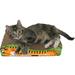 Tucker Murphy Pet™ Clausen Small Tiger Recycled Paper Scratching Board Cardboard | 3.75 H x 14 W x 9 D in | Wayfair
