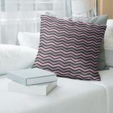 Brayden Studio® Stephenie Wavy Chevrons Throw Pillow Cover Polyester in Pink | 14 H x 14 W in | Wayfair AA5C1BFD3C9541A9A5F51BDBDB608F46