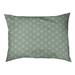 Tucker Murphy Pet™ Chen Zig Zag Pattern Outdoor Dog Pillow Polyester in Green/Gray | 7 H x 50 W x 24.8 D in | Wayfair