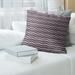 Brayden Studio® Stephenie Wavy Chevrons Throw Pillow Linen in Pink | 14 H x 14 W in | Wayfair 410578A2C7D748BA8691EBE475DA887B