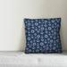 Breakwater Bay Cesar Nautical Anchor Indoor/Outdoor Throw Pillow Polyester/Polyfill in White/Blue | 18 H x 18 W in | Wayfair