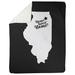 East Urban Home Aurora Illinois Fleece Blanket Microfiber/Fleece/Microfiber/Fleece in Black | 60 W in | Wayfair 080E58D3796441199DD0870EDA63D7CF