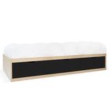 Nico and Yeye Zen 3 Drawer Solid Wood Platform Standard Bed Wood in Black | 14 H x 56.5 W x 76.5 D in | Wayfair BDOMZT04-M10-F