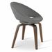 sohoConcept Crescent Plywood Upholstered Solid Back Side Chair Upholstered in Brown | 29 H x 23.75 W x 21 D in | Wayfair DC10100-48