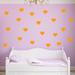 Harriet Bee Hearts Wall Decal Vinyl in Yellow | 4.7 H x 5 W in | Wayfair ECE24E5E210F490DBC436DD5421342D0