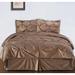 House of Hampton® Tramel Pintuck Plush Complete Comforter Set Polyester/Polyfill/Microfiber in Brown | Full | Wayfair