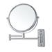 Orren Ellis Breece Wall Mounted Magnifying Makeup/Shaving Mirror Metal in Gray | 8 H x 8 W x 4.5 D in | Wayfair 7600579182C441D59932913236FDCB97