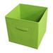 Symple Stuff Collapsible Storage Fabric Bin Fabric in Green | 11 H x 10.6 W x 10.6 D in | Wayfair STRGBNGR04