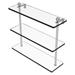 Red Barrel Studio® Morosini 3 Piece Tiered Shelf Glass/Metal in Gray | 15 H x 16 W x 5 D in | Wayfair PR-5/16-SN