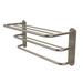 Latitude Run® Bineta Metal Tiered Wall Shelf w/ Towel Bar Metal in Gray/Black | 10 H x 23 W x 9 D in | Wayfair HTL-3-PEW