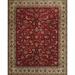 Green/Red 48 x 24 W in Indoor Area Rug - Alcott Hill® Gamma Traditional Red/Green Area Rug Polyester/Wool | 48 H x 24 W in | Wayfair