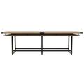 Safco Products Company Mirella Standing Rectangular Conference Table Wood in Black/Brown | 42 H x 144 W x 47.25 D in | Wayfair MRH12SDD