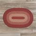 Brown 24 x 0.5 in Area Rug - August Grove® Paden Wool Blend Reversible Area Rug - Rosewood Polypropylene/Wool | 24 W x 0.5 D in | Wayfair