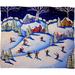 The Holiday Aisle® Faustine Winter Skiing Fun Plush Fleece Throw Blanket Metal | 30 W in | Wayfair AD0B81B963F243648708C95D39E62C30