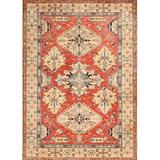 White 36 x 24 W in Indoor Area Rug - Bloomsbury Market Dowlin Traditional Light Yellow/Orange/Black Area Rug Polyester/Wool | 36 H x 24 W in | Wayfair