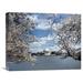 East Urban Home 'Jefferson Memorial w/ Cherry Blossoms, Washington, D.C.' by Carol Highsmith - Photograph on Canvas in Blue | Wayfair