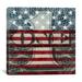 Winston Porter One American Flag One Dollar Bill, Graphic Art on Canvas in Gray | 37 H x 37 W x 0.75 D in | Wayfair