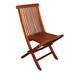 Highland Dunes Whitton Folding Patio Dining Chair Wood in Brown | 42.5 H x 18.5 W x 6.5 D in | Wayfair CW-2PACK