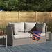 Sol 72 Outdoor™ Almyra Fully Assembled 66" Wide Outdoor Wicker Loveseat w/ Cushions All - Weather Wicker/Wicker/Rattan/Olefin Fabric Included | Wayfair