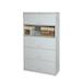 Rebrilliant Pandora 5 Drawer Vertical Filing cabinet Metal in Gray | 64 H x 30 W x 15 D in | Wayfair SN10LT5-T47