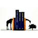 World Menagerie Grazing Giraffe Bookends Metal in Black | 6.5 H x 6.5 W x 4 D in | Wayfair 3759097816B64B119283EC9AB8FA8AF3