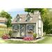 Little Cottage Company Cape Cod Outdoor Playhouse Wood in Brown | 96 W x 72 D in | Wayfair 6x8 CCP-WPNK - CHIMNEY - LOFT