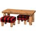Loon Peak® Han Open 3 Piece Coffee Table Set Wood in Brown | 18 H x 48 W in | Wayfair 3A90695CDAAF48F09147B636998BA842