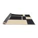 Black/White 24 x 0.35 in Indoor Area Rug - East Urban Home Abstract Black/Beige Area Rug Polyester/Wool | 24 W x 0.35 D in | Wayfair