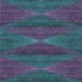 Blue/Indigo 48 x 0.35 in Indoor Area Rug - East Urban Home Patterned Purple/Blue Area Rug Polyester/Wool | 48 W x 0.35 D in | Wayfair