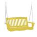 Wildridge Classic Mission Porch Swing Plastic in Yellow | 21 H x 49 W x 30 D in | Wayfair LCC-205-yellow