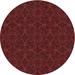White 0.35 in Indoor Area Rug - World Menagerie Vierzon Patterned Maroon Area Rug Polyester/Wool | 0.35 D in | Wayfair