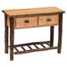 Loon Peak® Cleary Two Drawer Console Table Wood in Brown | 34 H x 43 W x 16 D in | Wayfair 9C78BCFFFD2C40B1BC55B97242812EA9