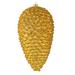 The Holiday Aisle® Matte Glitter Pinecone Christmas Ornament Plastic in Yellow | 10 H x 5 W x 5 D in | Wayfair E167A186E321494BB1B61282B8DF3164