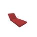 Wade Logan® Indoor/Outdoor Chaise Lounge Cushion Acrylic, Terracotta in Red/Brown | 4 H x 30 W x 46 D in | Wayfair 103CUSHION-CHAISE-TERRACOTTA