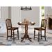 Charlton Home® Smyth Counter Height Rubberwood Solid Wood Dining Set Wood in Brown | Wayfair 6C8653FEC1E0465D83B316C9E9141DB3