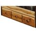 Loon Peak® Cleary 3 Drawer Dresser Wood in Brown | 12.5 H x 80 W x 25 D in | Wayfair 7F468E72238F49889A5A8A2C2C4E520F