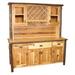 Loon Peak® Cleary Dining Hutch Wood/Glass in Brown | 85 H x 75 W x 20 D in | Wayfair BE735975E299405EA1BE2073B11F8EF3