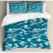 East Urban Home Camo Military Theme Camouflage Sea Water Inspired Duvet Cover Set Microfiber in Blue | King | Wayfair nev_34606_king