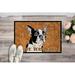 Tucker Murphy Pet™ Boston Terrier Non-Slip Indoor Door Mat Synthetics in White | Rectangle 2' x 3' | Wayfair SC9140JMAT