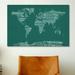 East Urban Home World Map Sheet Music by Michael Tompsett Graphic Art on Canvas in Canvas in Green | 18 H x 26 W x 0.75 D in | Wayfair