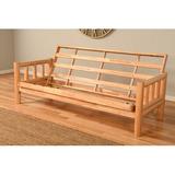 The Twillery Co.® Stratford Futon Frame Wood/Solid Wood in Brown | 33 H x 37 W x 81 D in | Wayfair C58BA133450F49E298F363137801B645