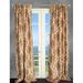 Astoria Grand Marvale Damask Semi-Sheer Thermal Rod Pocket Single Curtain Panel Polyester in Brown | 108 H in | Wayfair