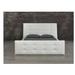 Brayden Studio® Haug Platform Bed Upholstered/Genuine Leather in Gray/White | 46 H x 72 W x 97 D in | Wayfair 562A7CD4ECF54EBEA8F6B0EAB75CBB97