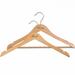 Rebrilliant Cosgrove Wood Non-Slip 2 Piece Hanger Set for Skirt/Pants Wood in Brown | 8.5 H x 17 W in | Wayfair 6C55FC3612044ADA927BF91BD187E99C