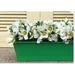 August Grove® Venuti Enameled Galvanized Rectangular 4 Piece Metal Planter Box Set Metal in Green | 6 H x 7 W x 23 D in | Wayfair